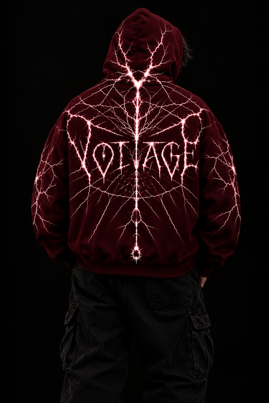 VOLTAGE RACING | HOODIE MAROON