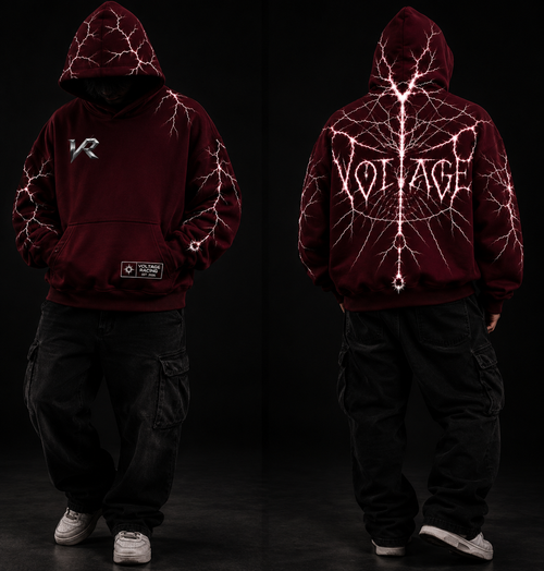 VOLTAGE RACING | HOODIE MAROON